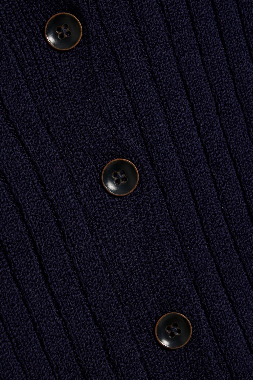 THE ELDER STATESMAN Nora gerippter Cardigan aus Baumwolle
