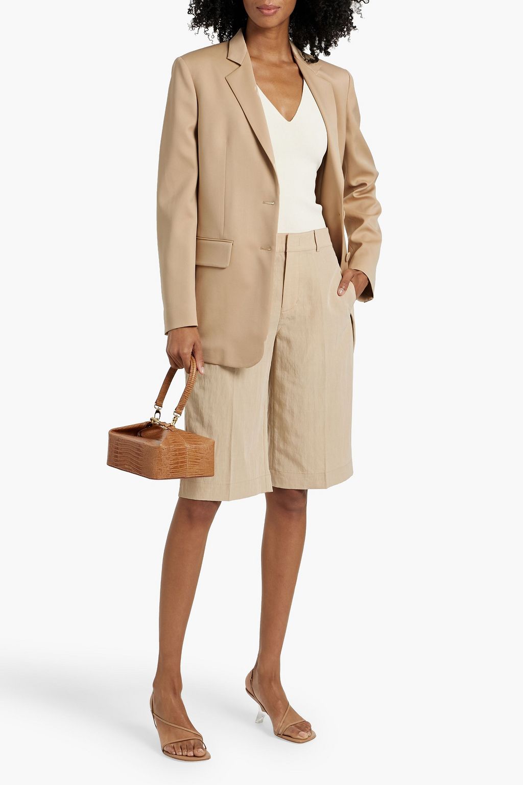 ANOTHER TOMORROW Wool-blend blazer