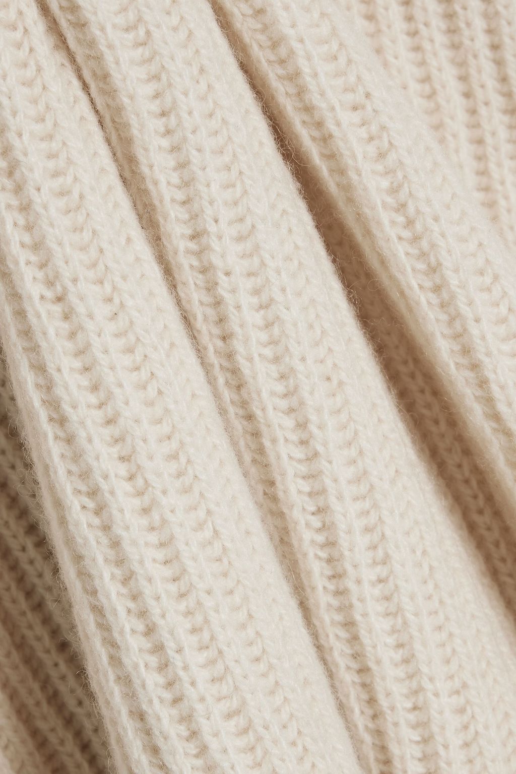 ANOTHER TOMORROW Ribbed cashmere and wool-blend vest