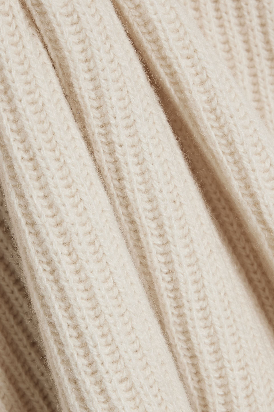 Another Tomorrow Ribbed Cashmere And Wool-blend Vest In White