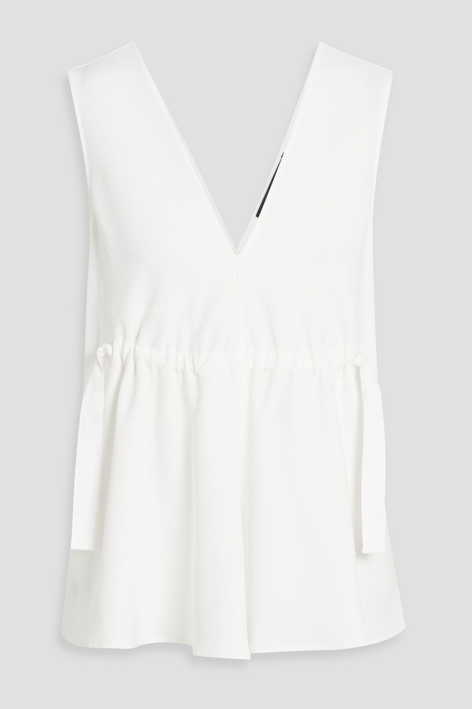Proenza Schouler Casey Crepe Top In Neutral