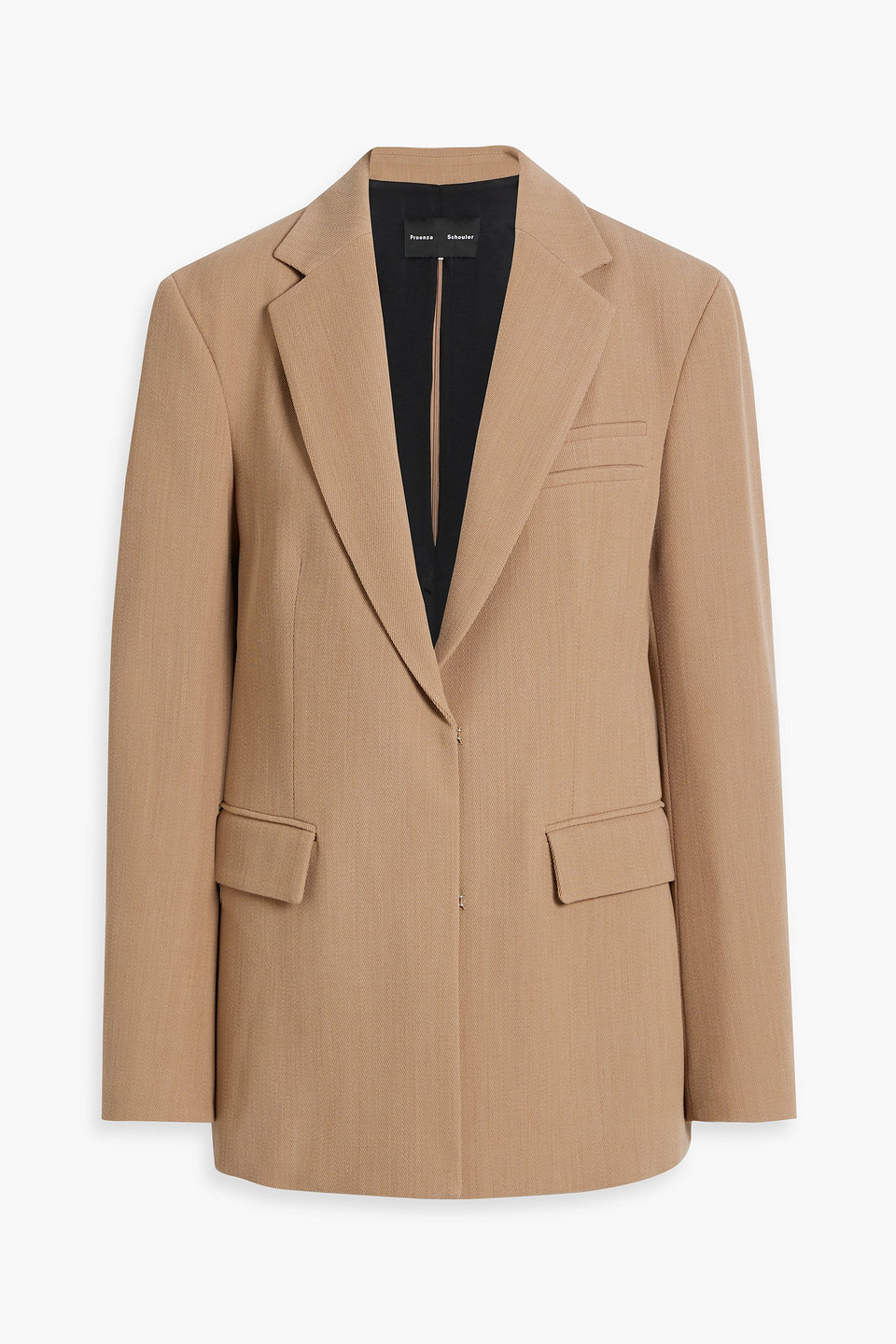 Proenza Schouler Laurie Wool-blend Twill Blazer In Sand