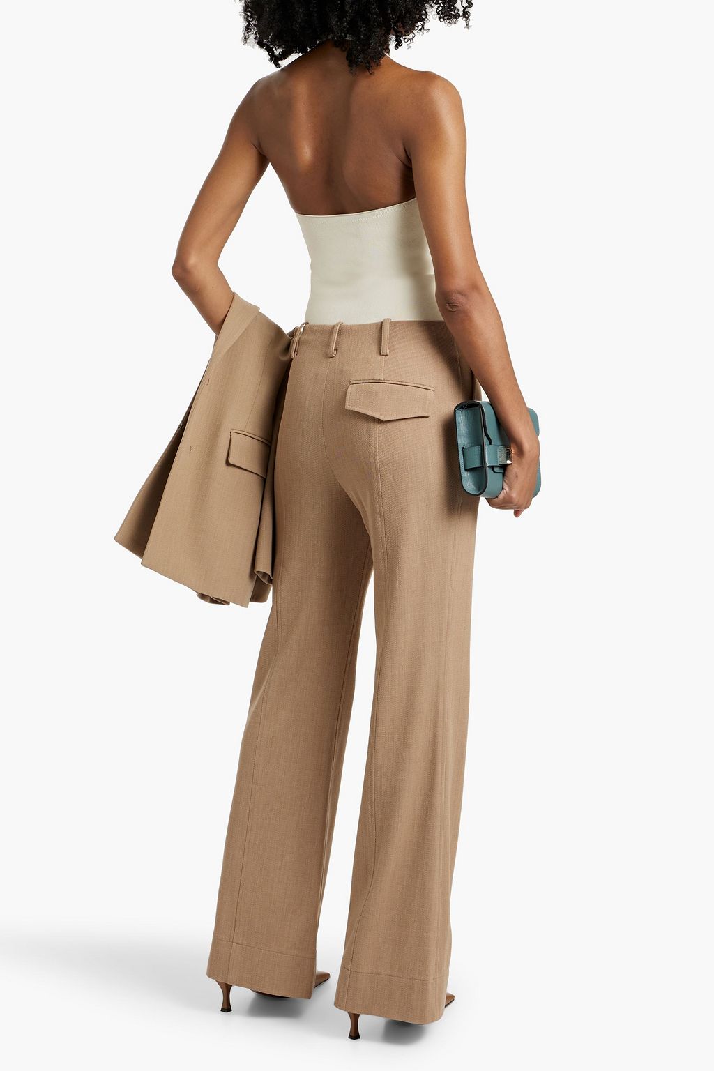 PROENZA SCHOULER Barbara wool-blend twill wide-leg pants