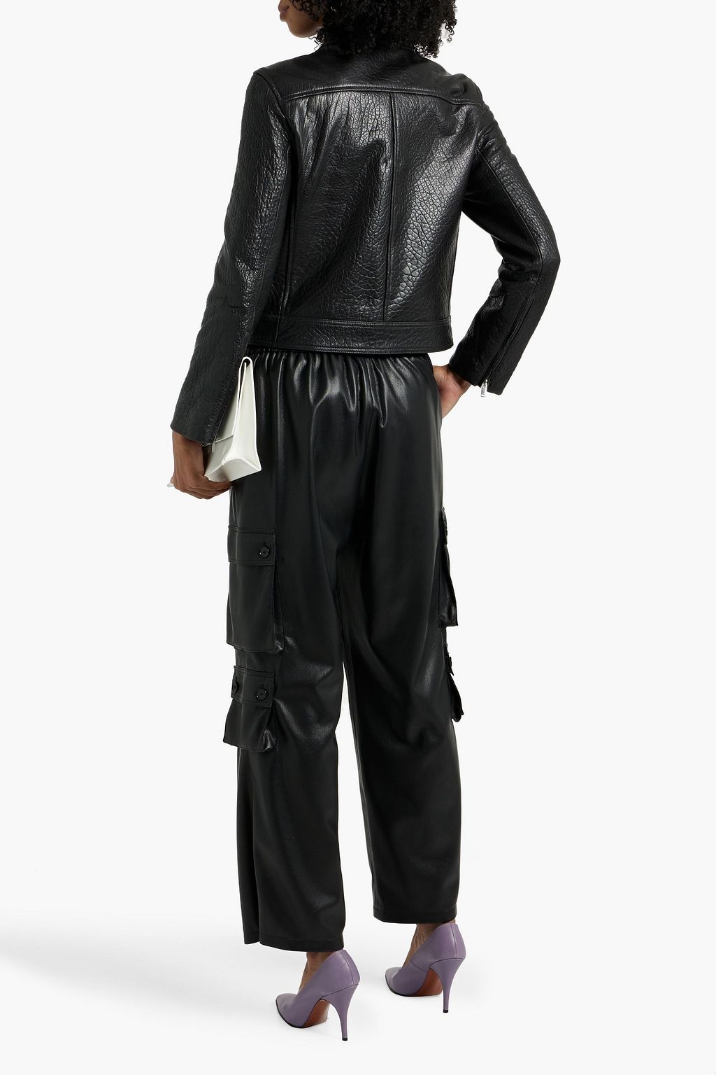 PROENZA SCHOULER Alice zip-detailed leather jacket