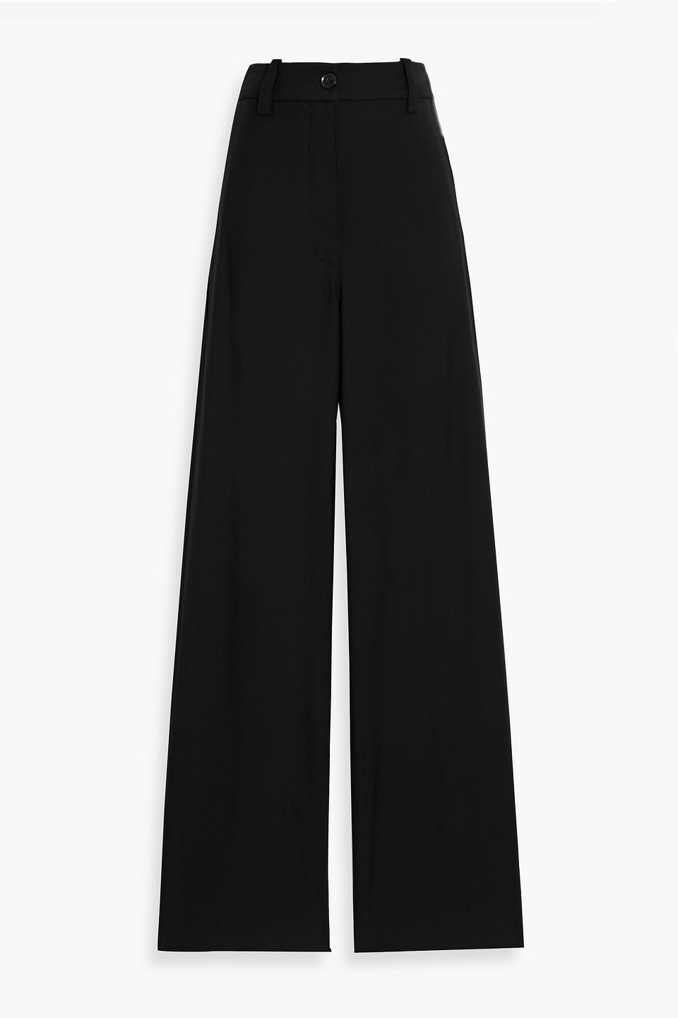 Proenza Schouler Otis Twill Straight-leg Pants In Black