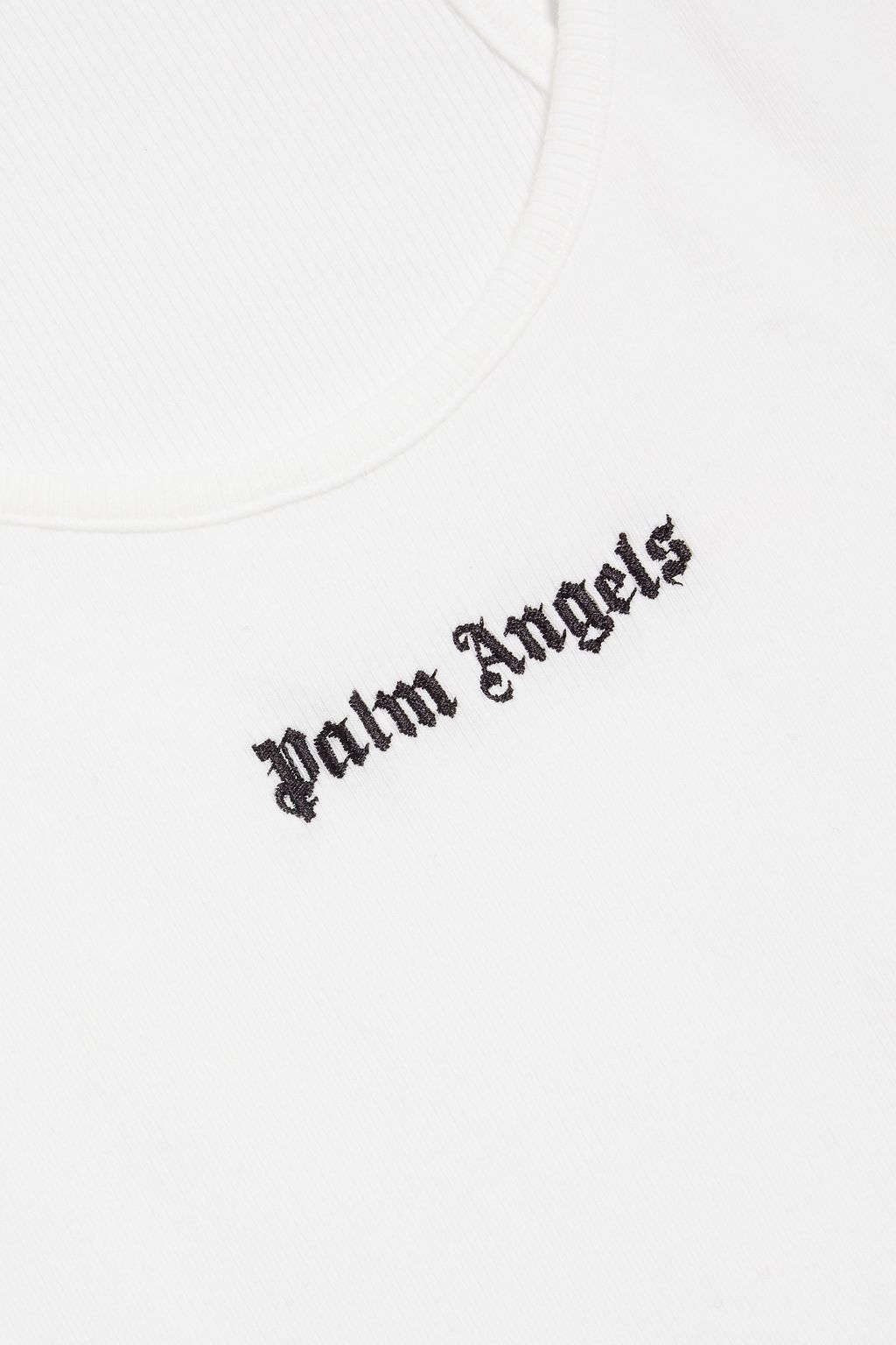 PALM ANGELS Embroidered cotton-blend jersey tank