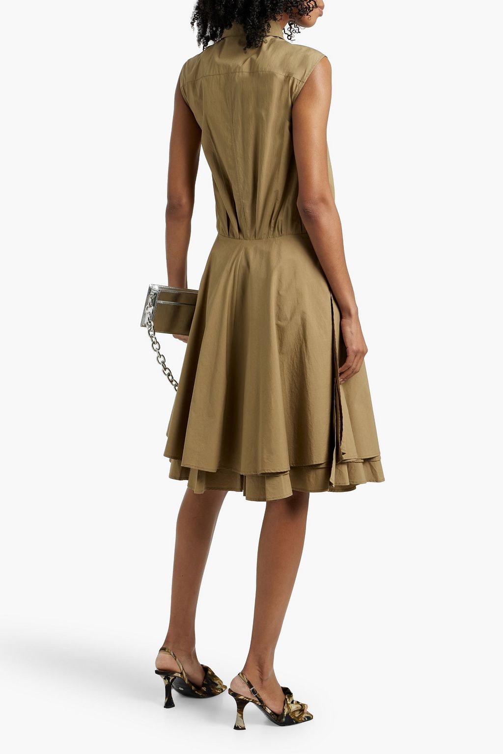 PROENZA SCHOULER Cindy layered cotton-poplin shirt dress