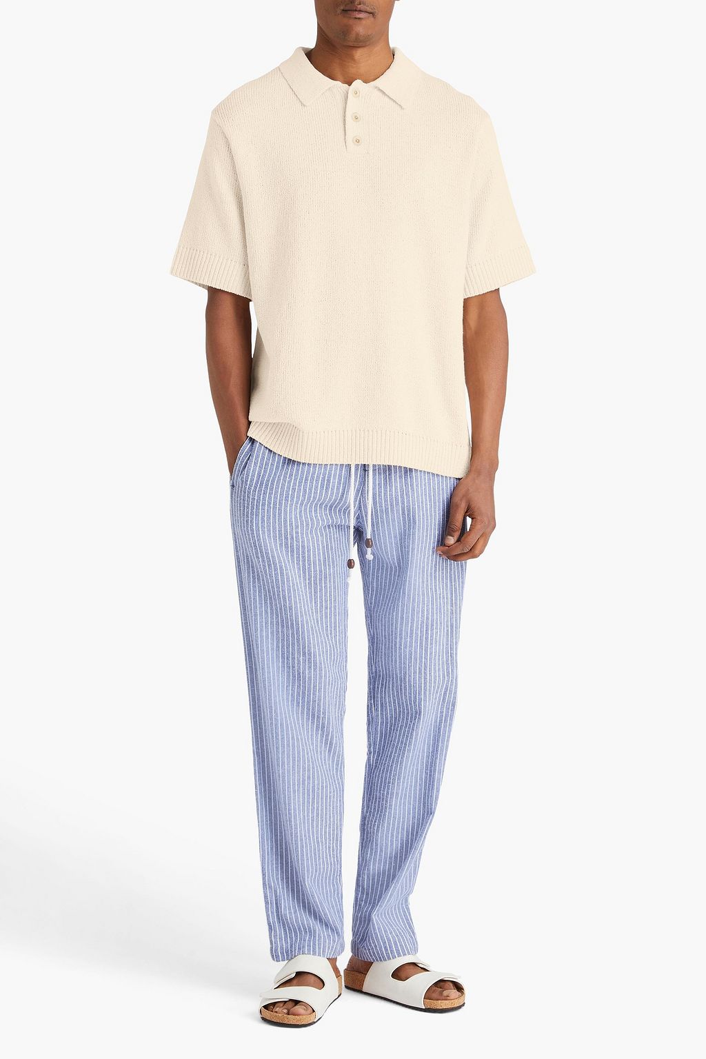 THE ELDER STATESMAN Nora cotton polo shirt
