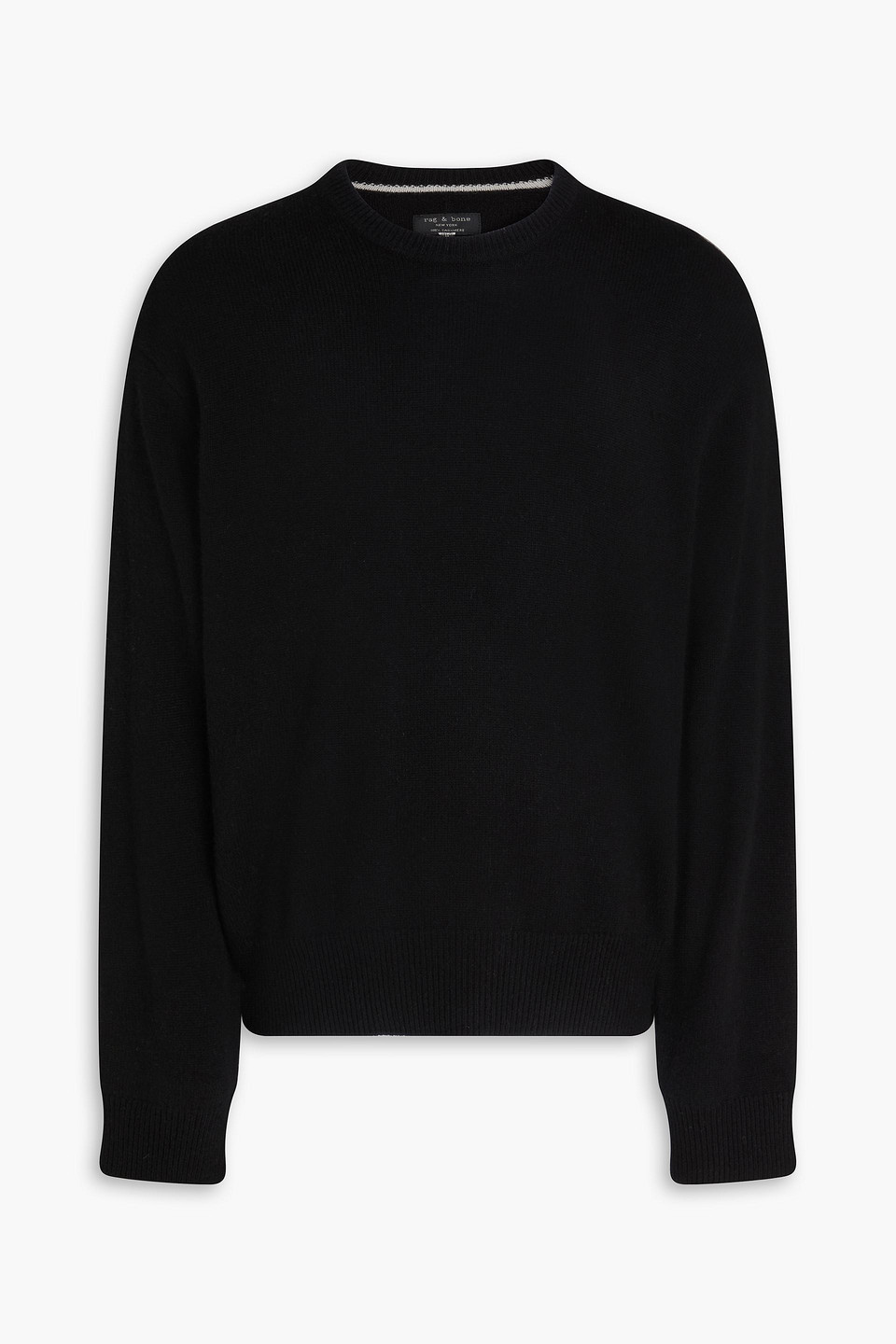 Rag & Bone Downing Cashmere Sweater In Black