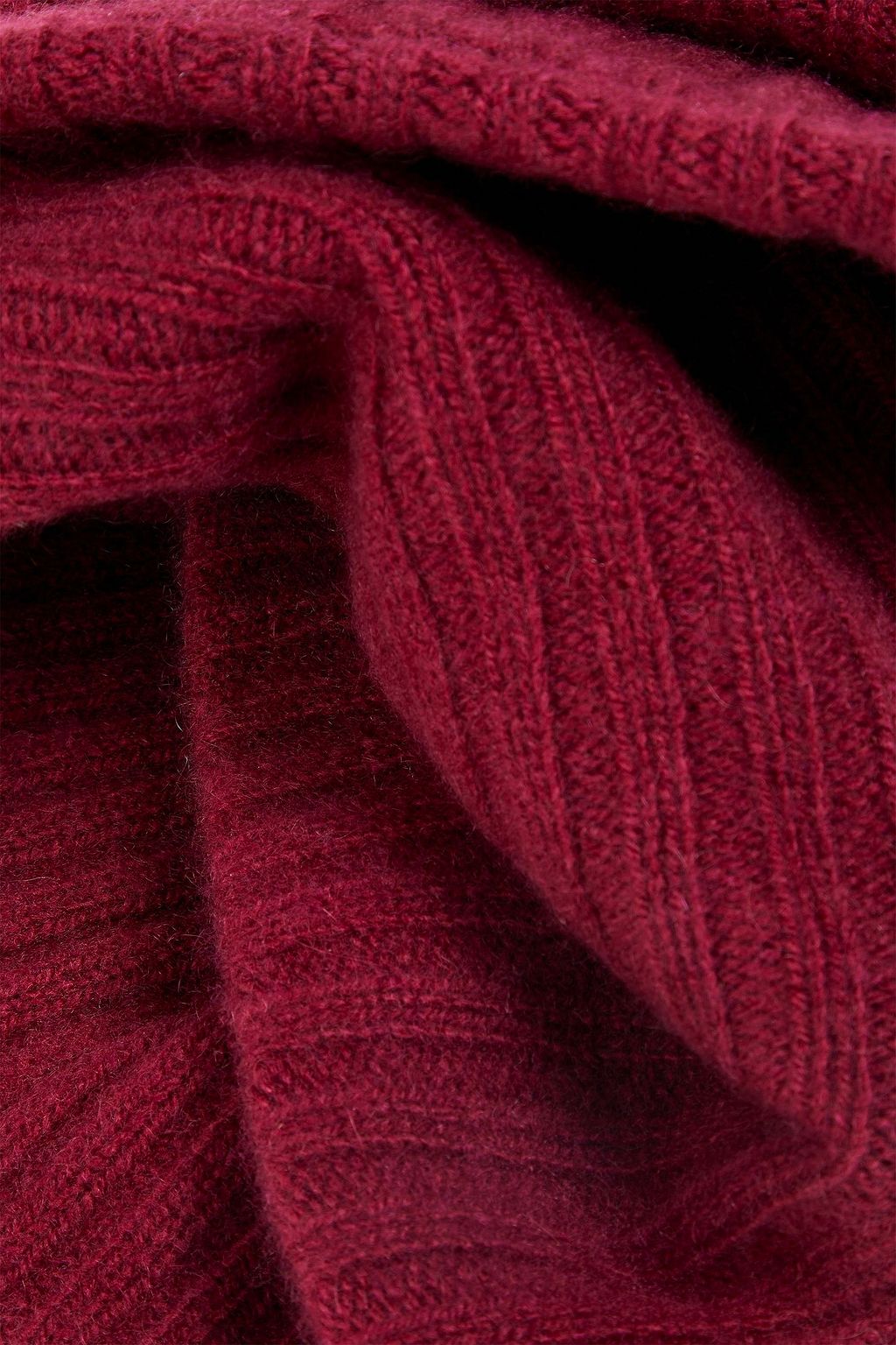 THE ELDER STATESMAN Ribbed cashmere snood