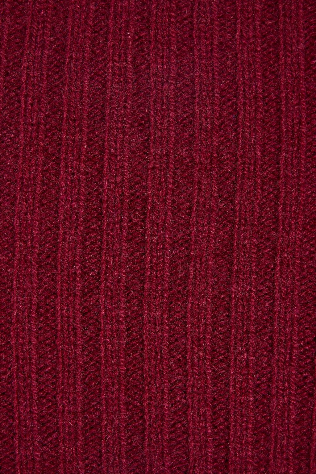 THE ELDER STATESMAN Ribbed cashmere snood
