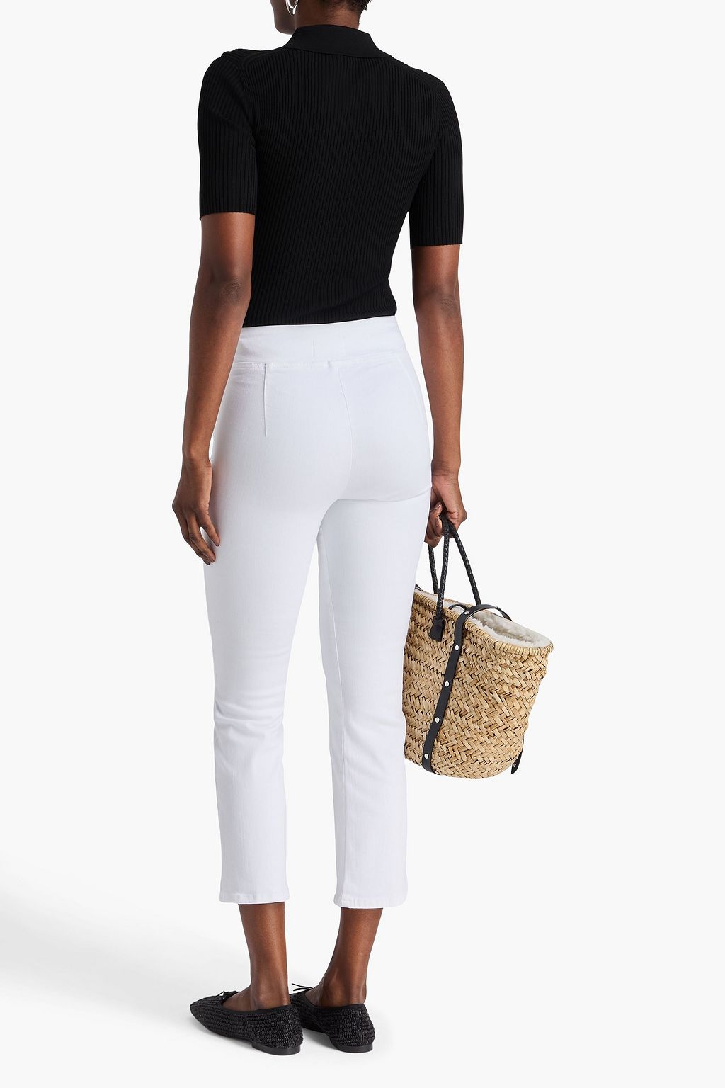 FRAME Jetset hoch sitzende Cropped Bootcut-Jeans