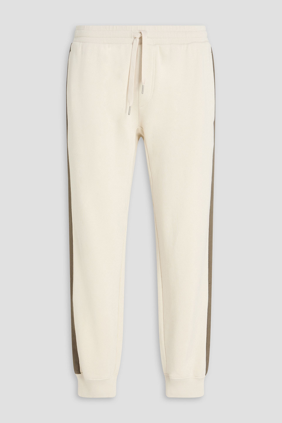 Rag & Bone Cropped French Cotton-blend Terry Sweatpants In White