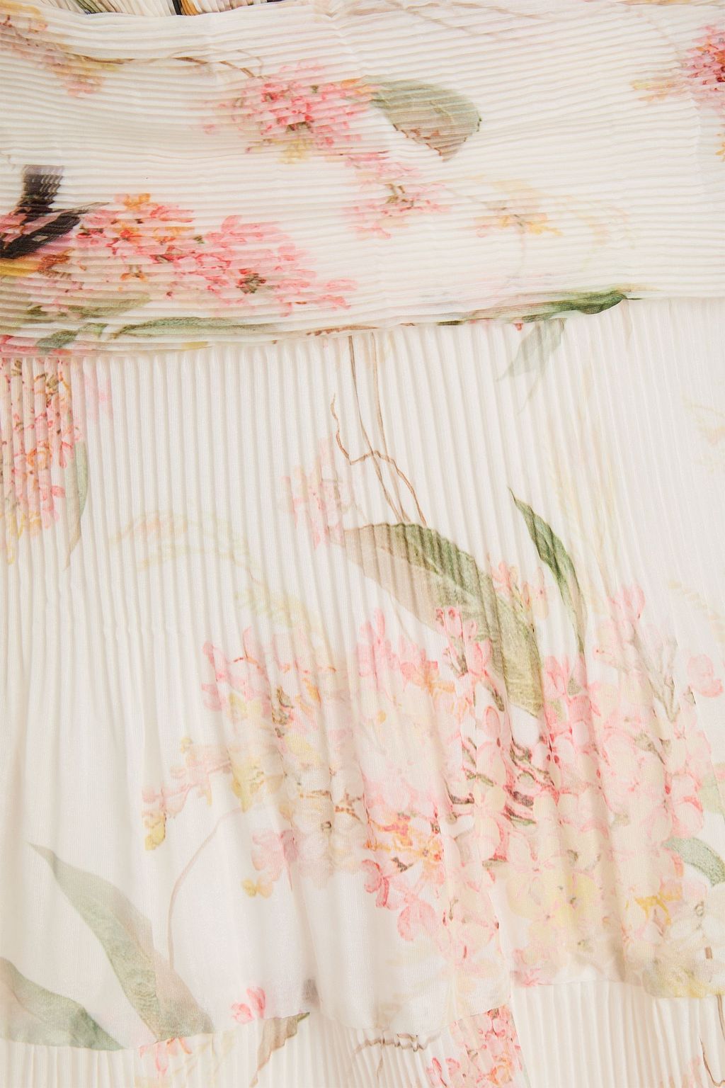 ZIMMERMANN Pleated organza mini dress