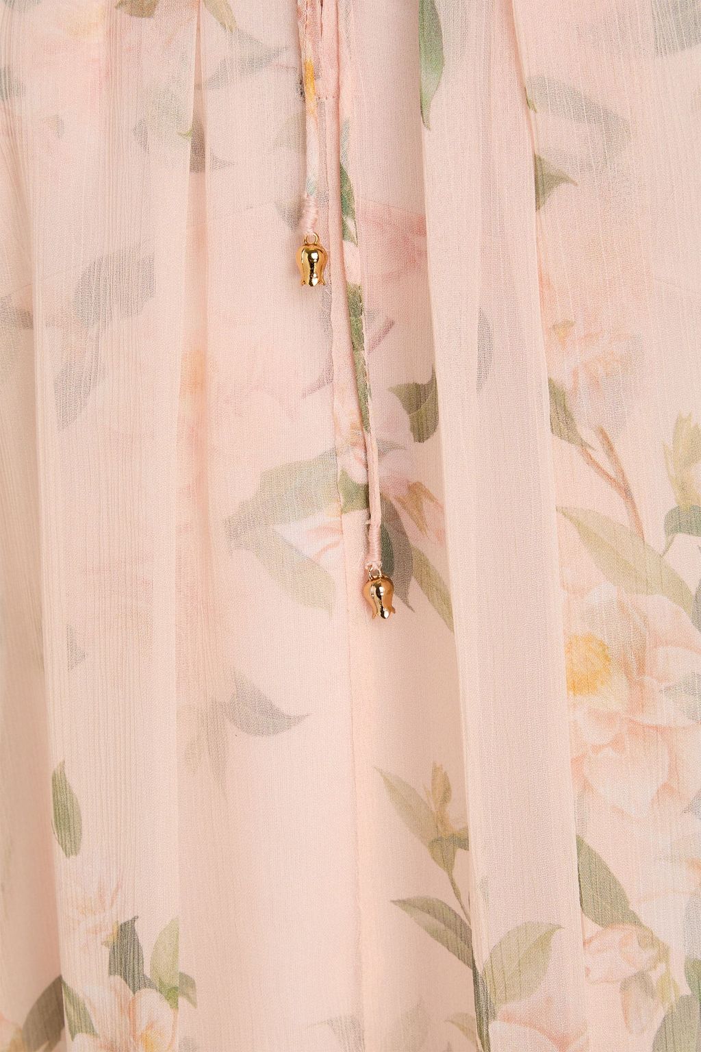 ZIMMERMANN Ruffled floral-print crepon top