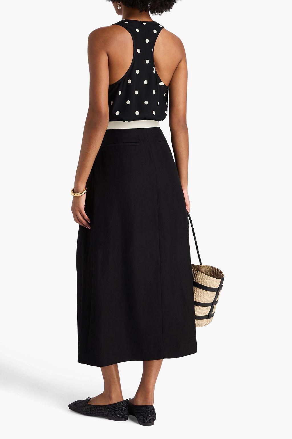 ZIMMERMANN Polka-dot crepe de chine tank