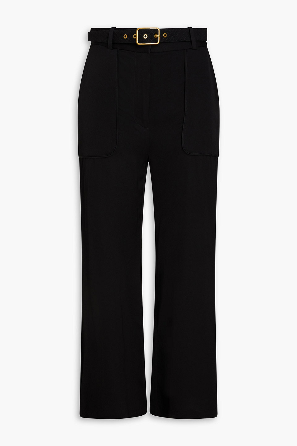 Zimmermann Belted Crepe Kick-flare Pants