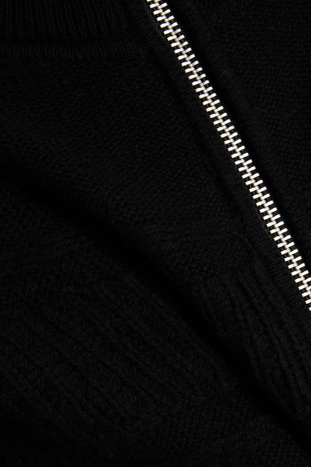 RAG & BONE メリノウール混 ジップアップセーター ジャカードニット