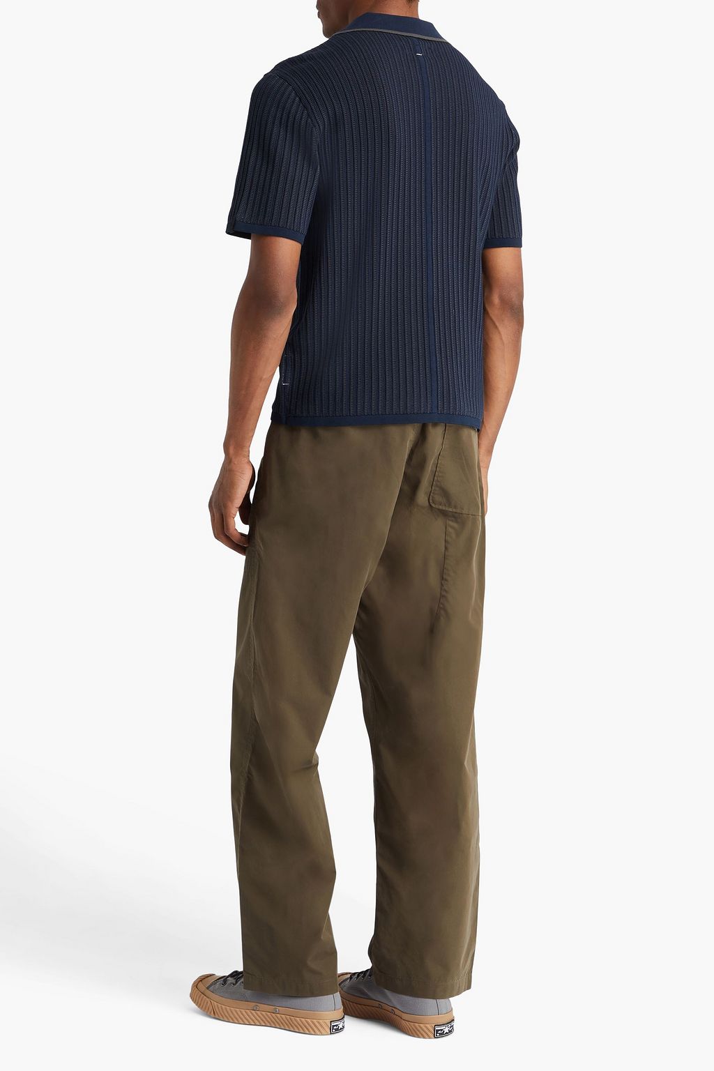 RAG & BONE Harvey jacquard-knit cotton-bend shirt