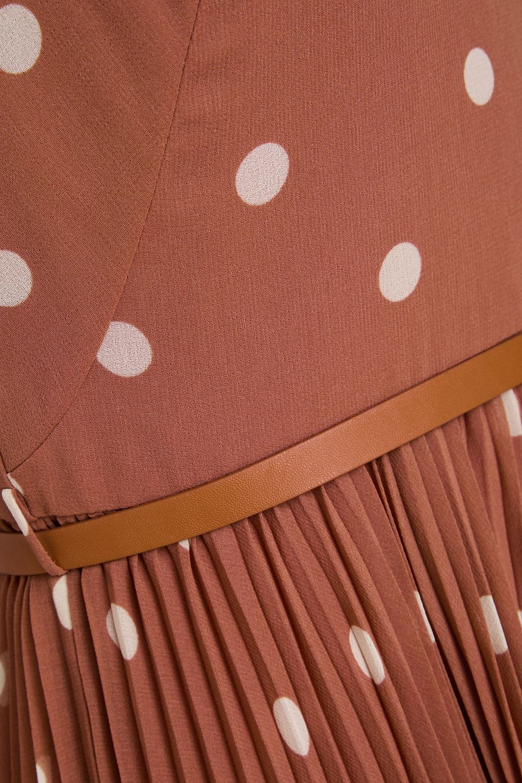 ZIMMERMANN Polka-dot georgette halterneck midi dress