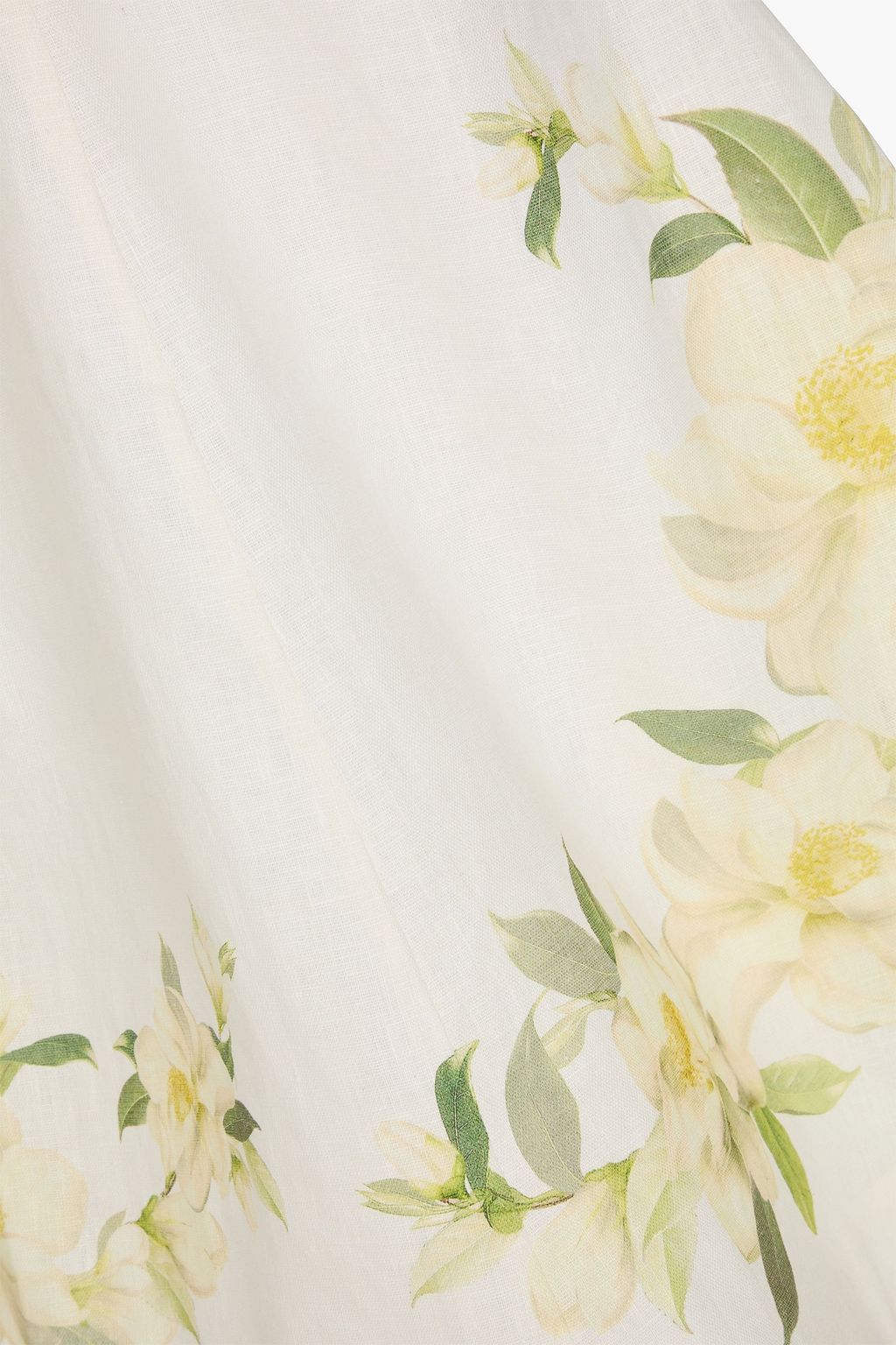 ZIMMERMANN Minikleid aus Leinen mit floralem Print