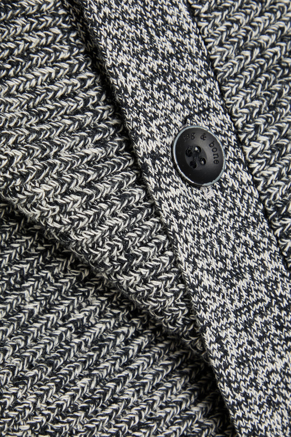 Rag & Bone Dexter Marled Cotton-blend Cardigan In Gray
