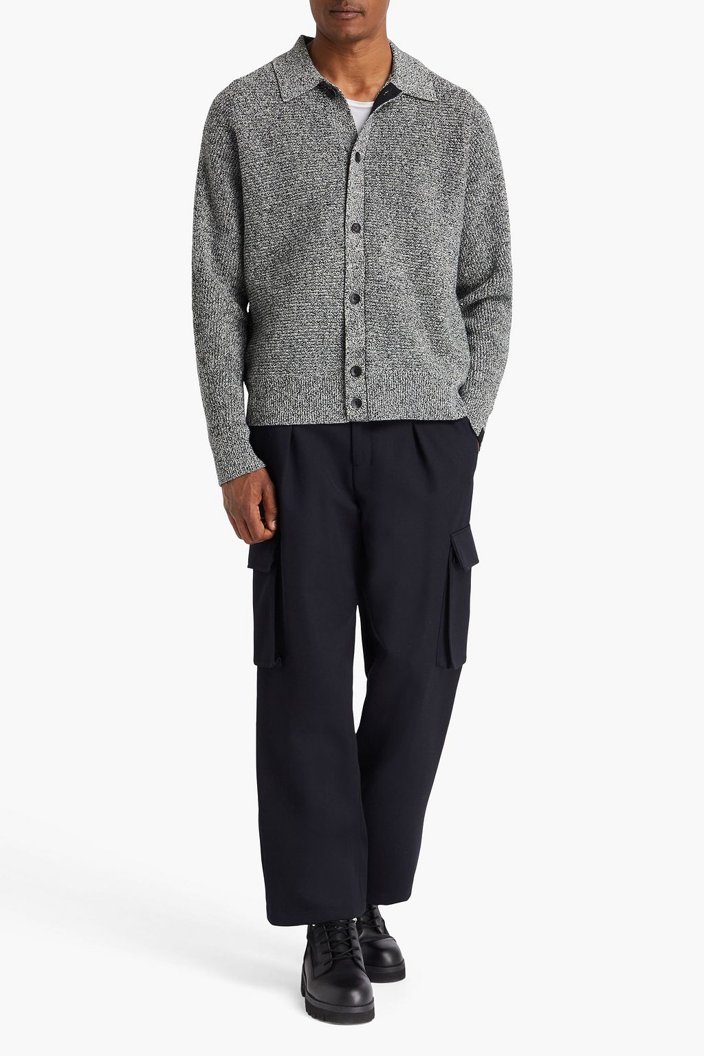 RAG & BONE コットン混 カーディガン 杢糸