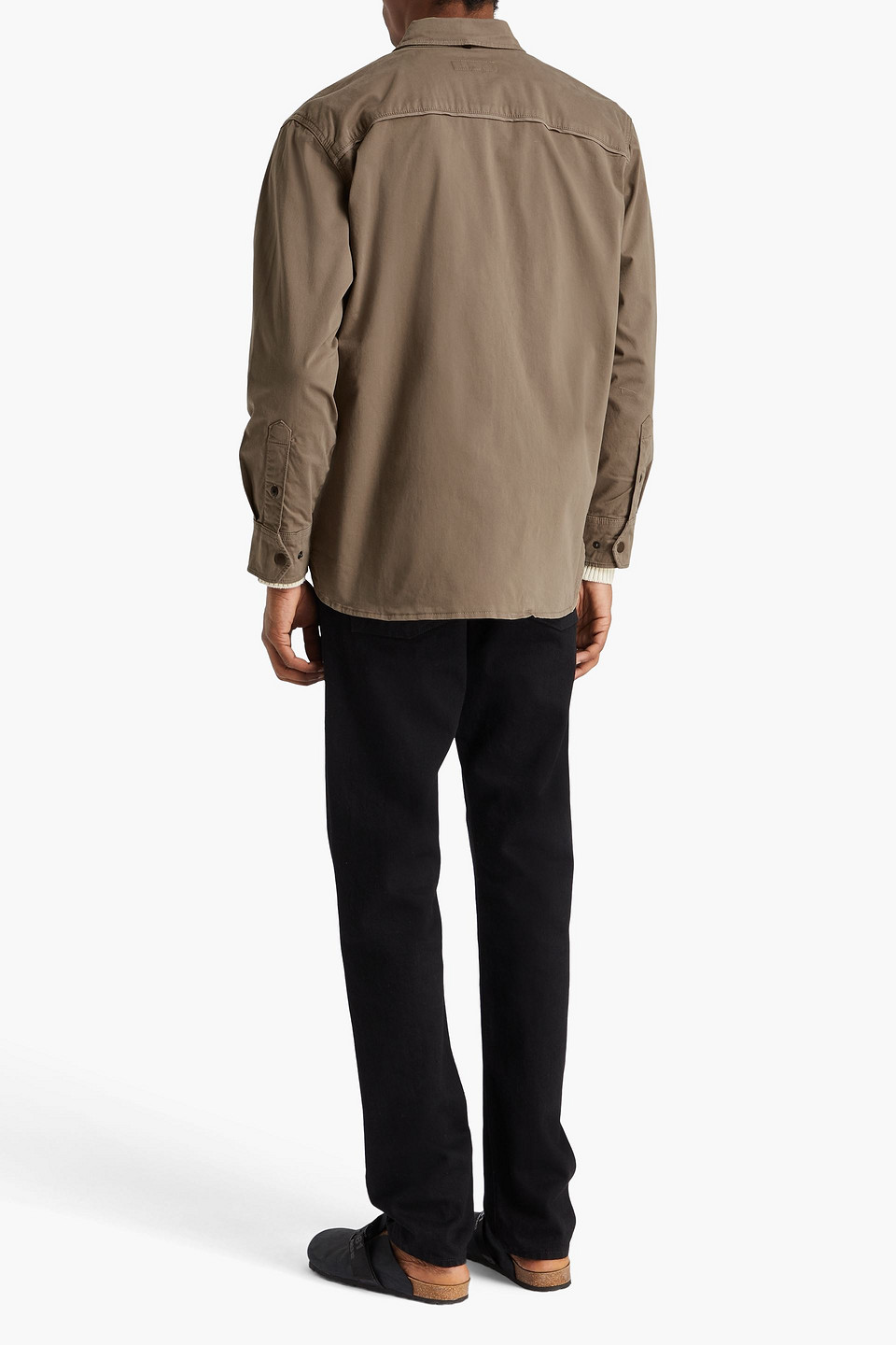  Rag & Bone - Cotton-blend Sateen Shirt - Green - S 