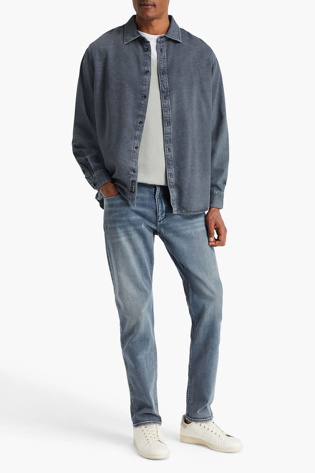 RAG & BONE قميص “ماثيو” مصنوع من الدنيم
