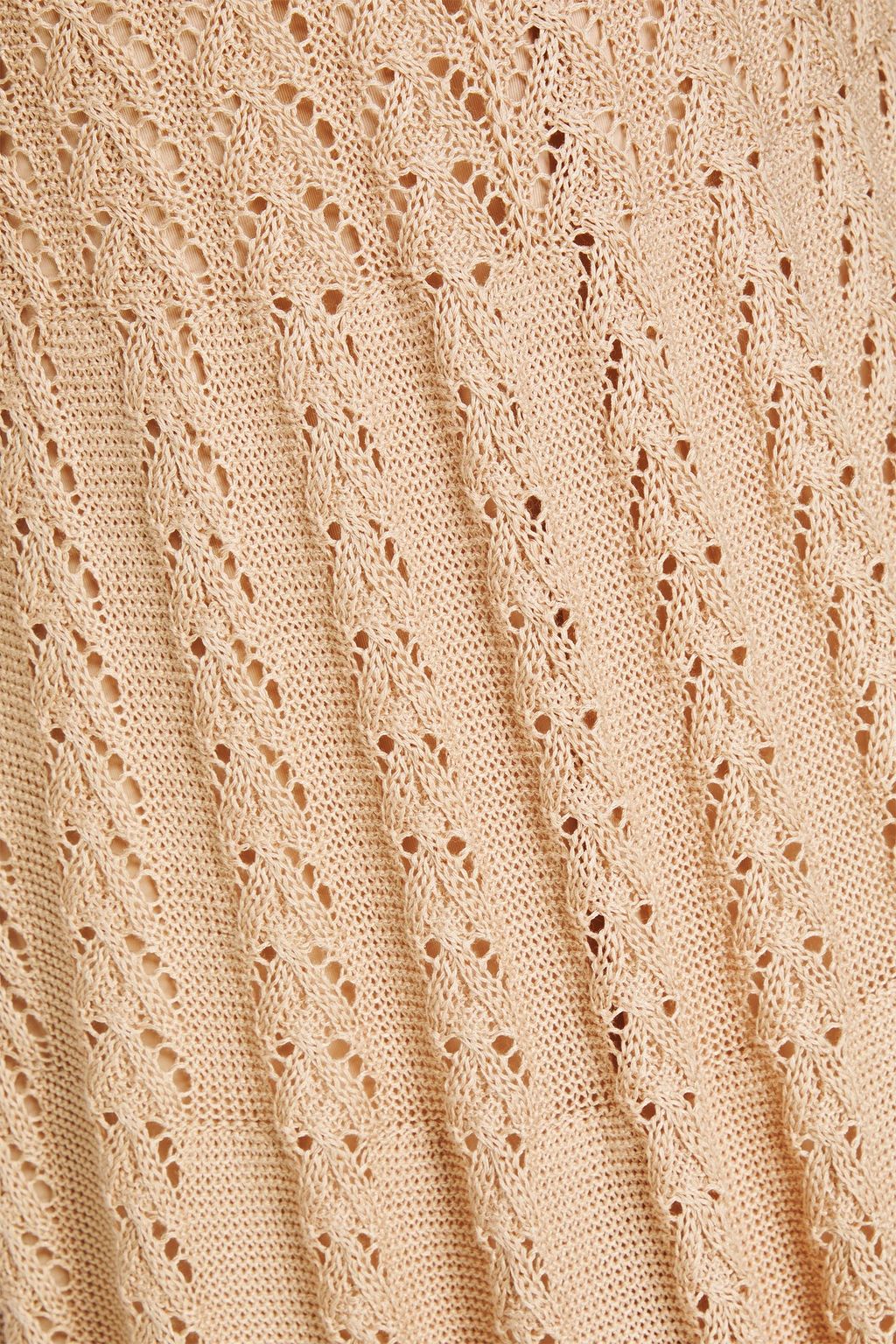ZIMMERMANN Pointelle-knit midi dress
