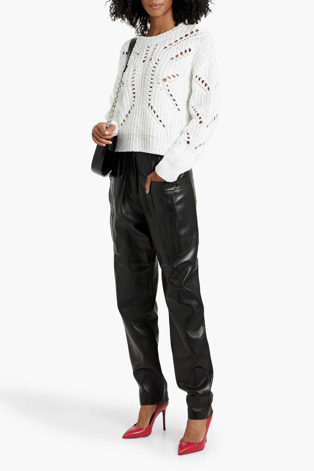 NAADAM Pointelle-knit cotton sweater