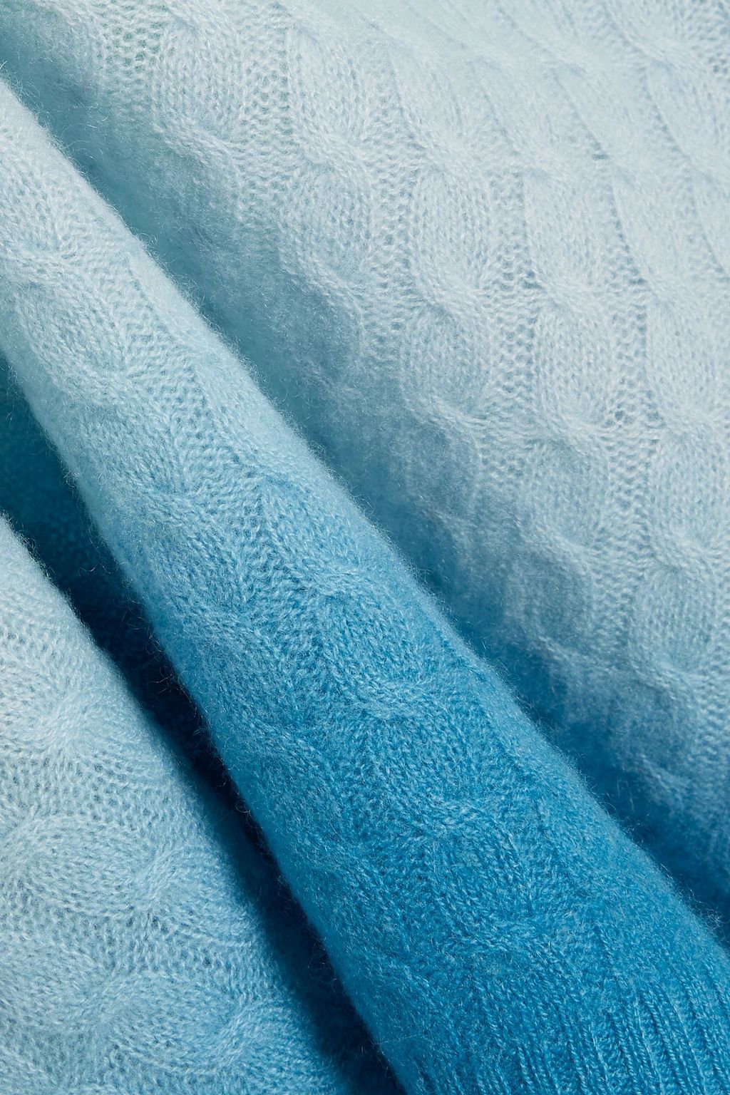 NAADAM Dégradé cable-knit cashmere sweater