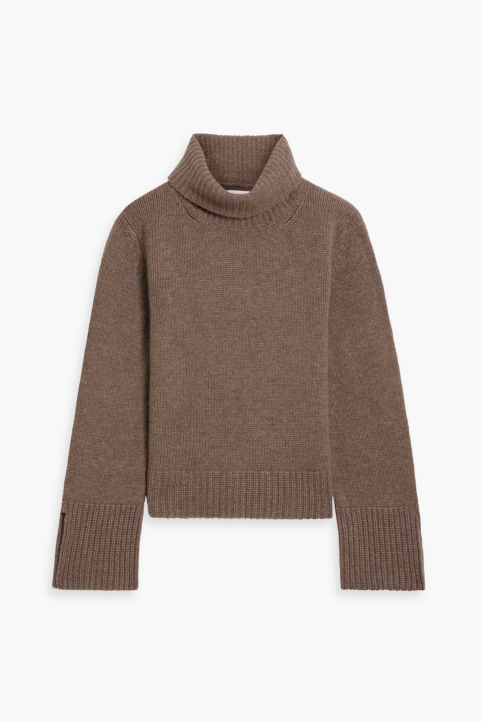 Naadam Wool And Cashmere-blend Turtleneck Sweater In Brown