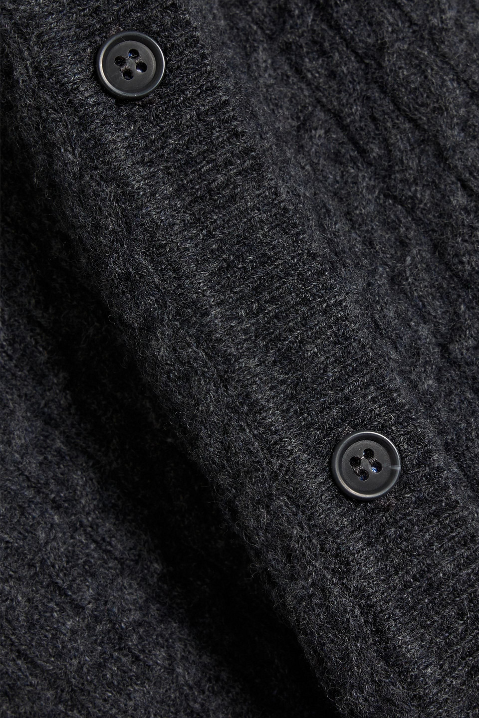 Naadam Poplin-paneled Wool And Cashmere-blend Cardigan In Gray