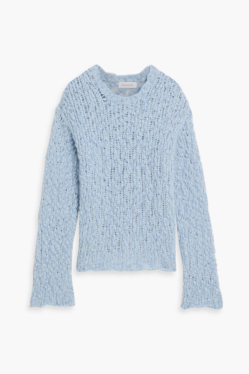 Naadam Bouclé-knit Alpaca-blend Sweater In Blue