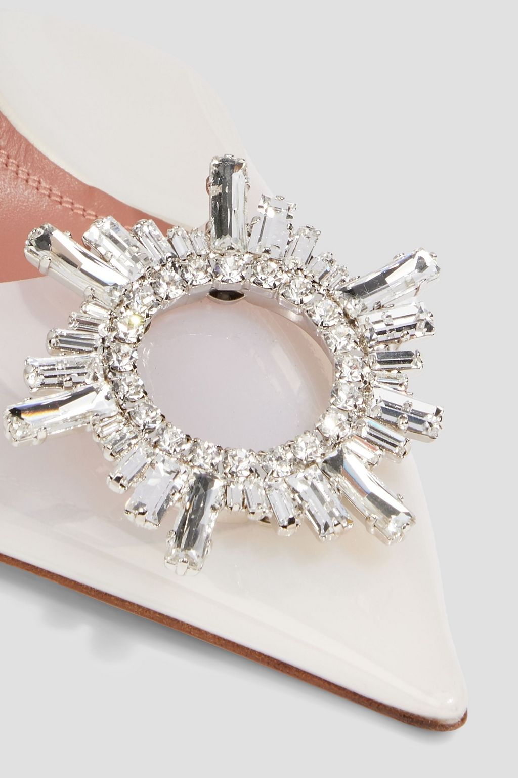 AMINA MUADDI Begum crystal-embellished PVC slingback pumps
