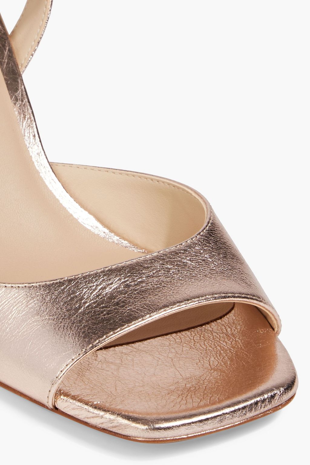 STUART WEITZMAN Tia 75 metallic textured-leather sandals