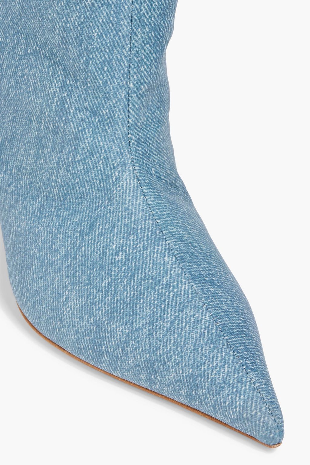 AMINA MUADDI Fiona 60 denim-effect suede boots