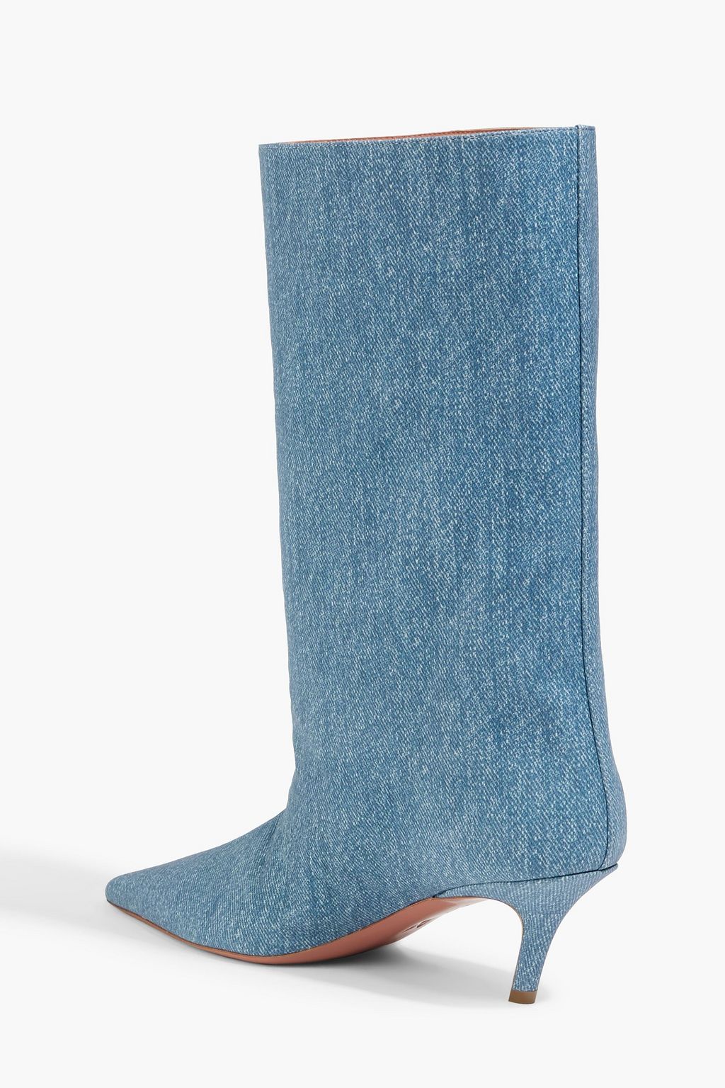 AMINA MUADDI Fiona 60 denim-effect suede boots