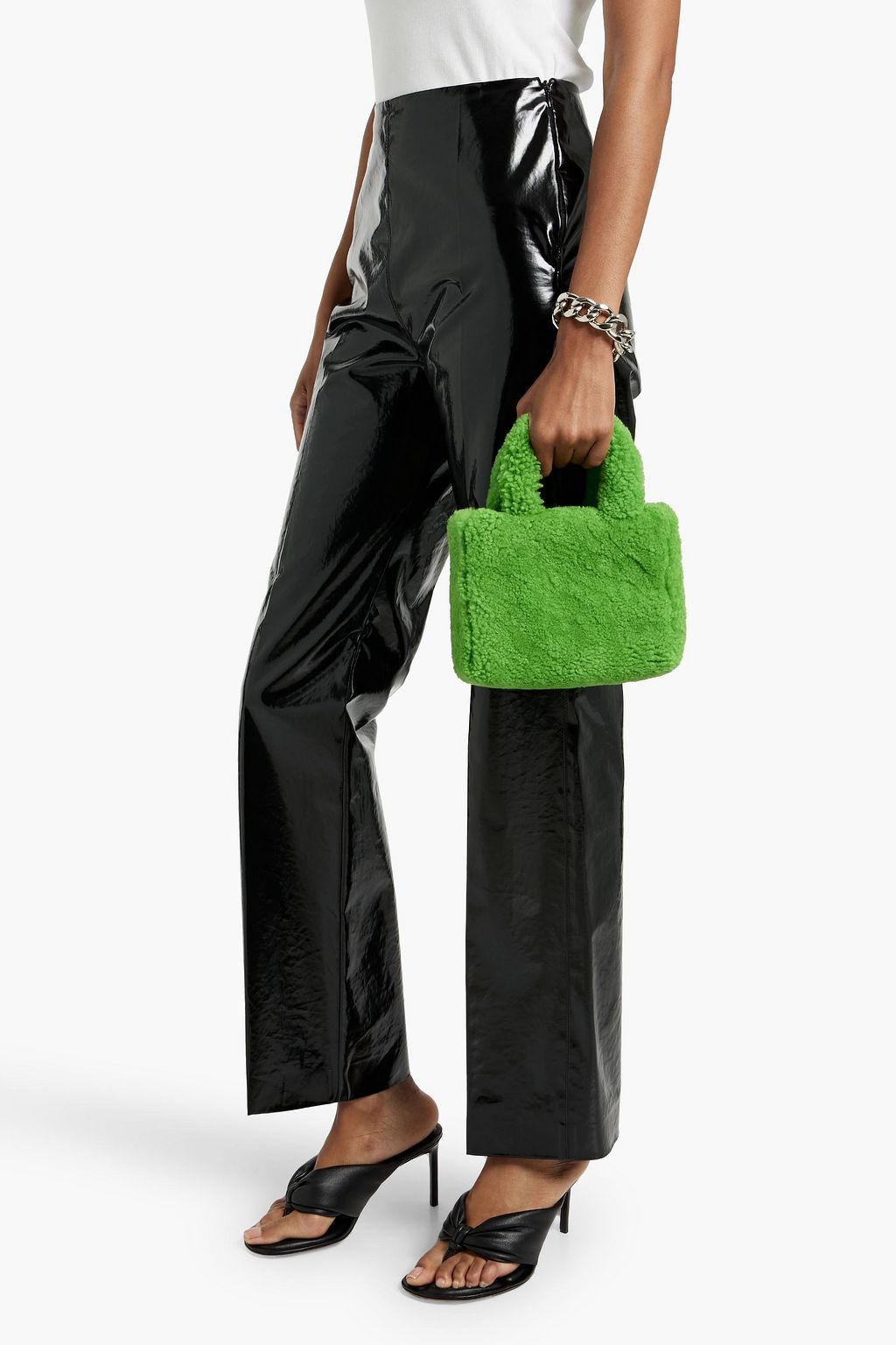 AMINA MUADDI Amini Giuly shearling tote
