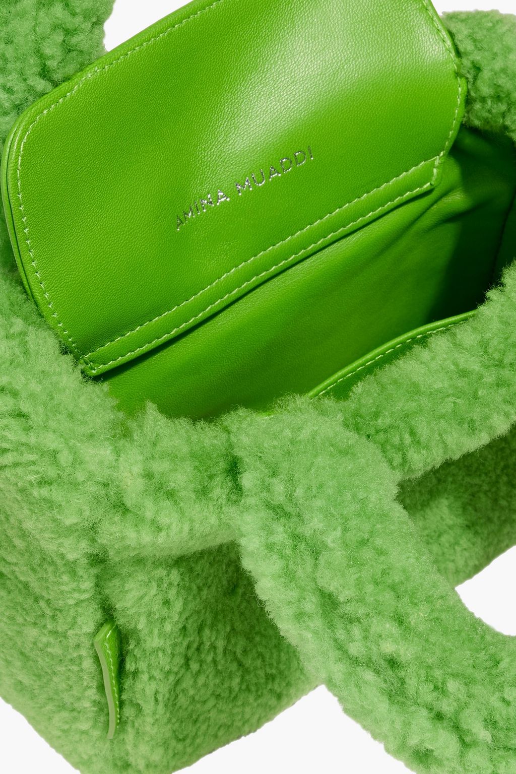 AMINA MUADDI Amini Giuly shearling tote