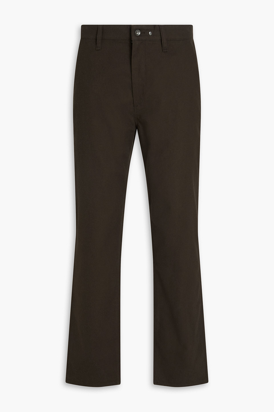 Rag & Bone Cotton-blend Flannel Chinos In Green
