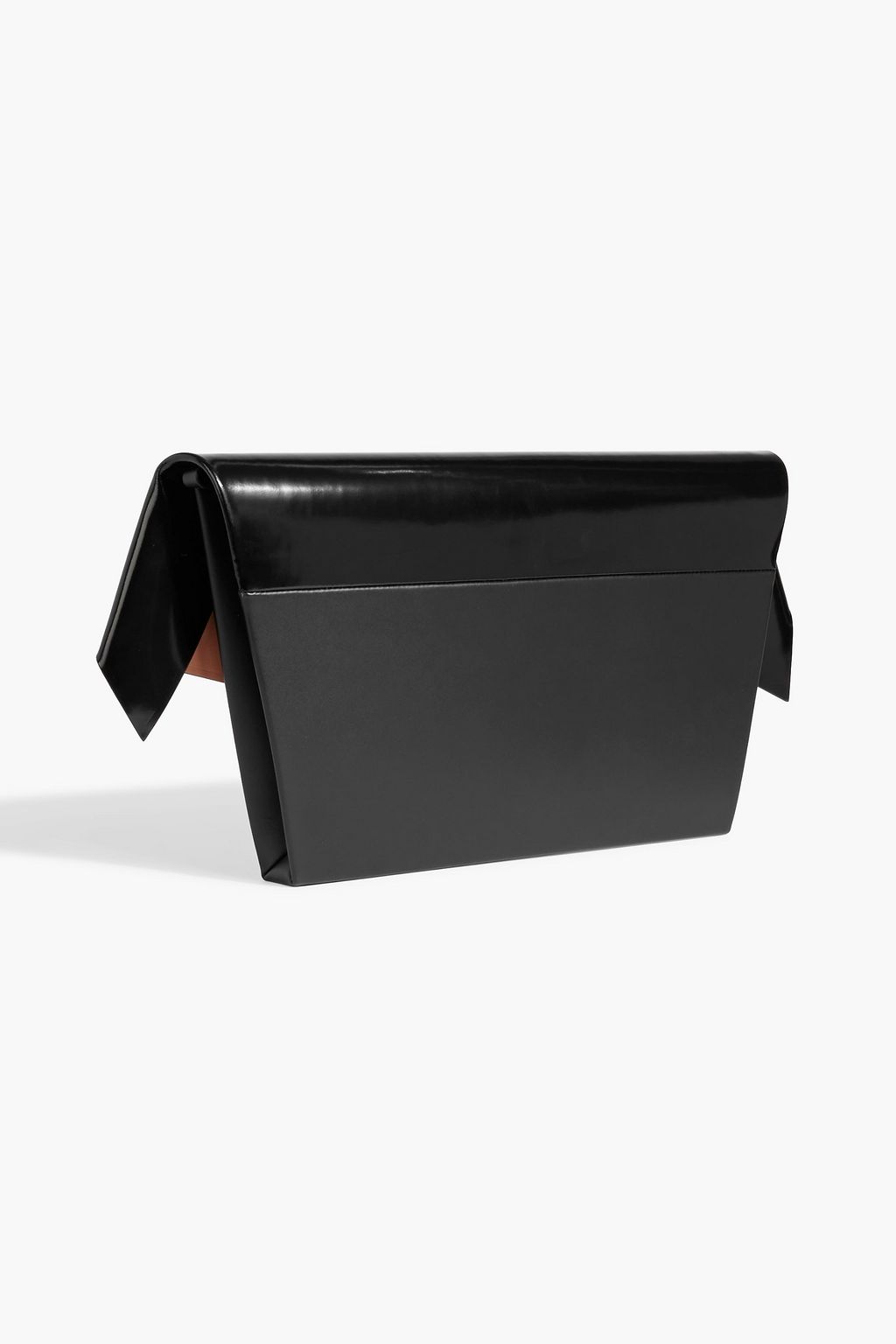 MAISON MARGIELA Snatched Classique glossed-leather clutch