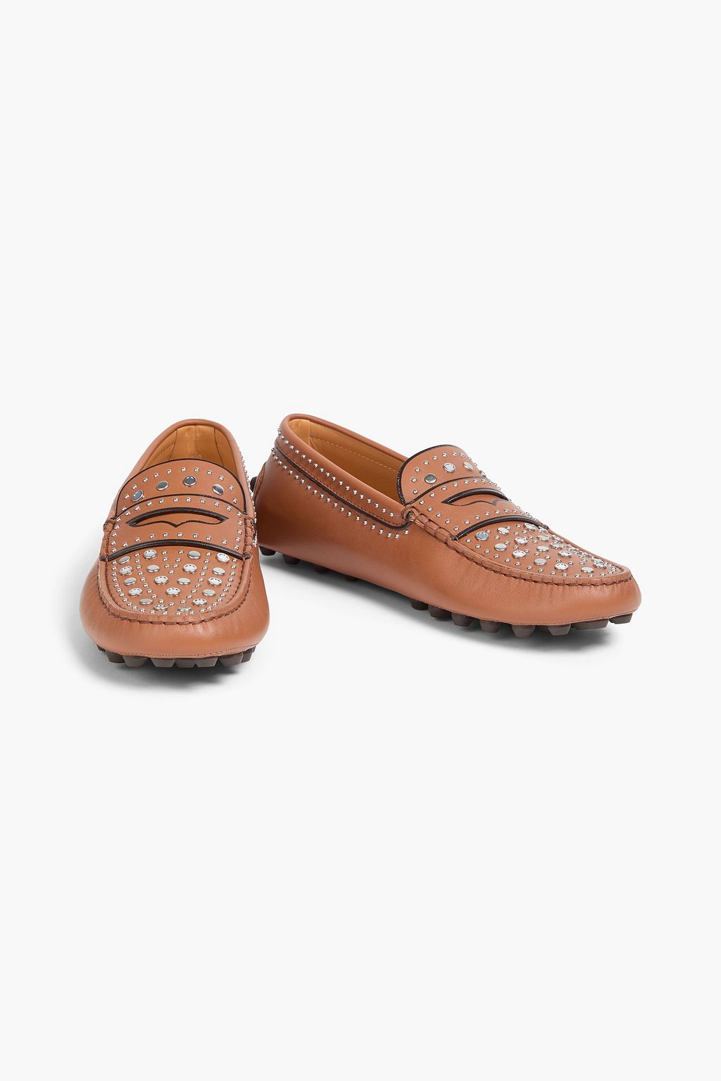 TOD'S レザー ローファー スタッズ付き