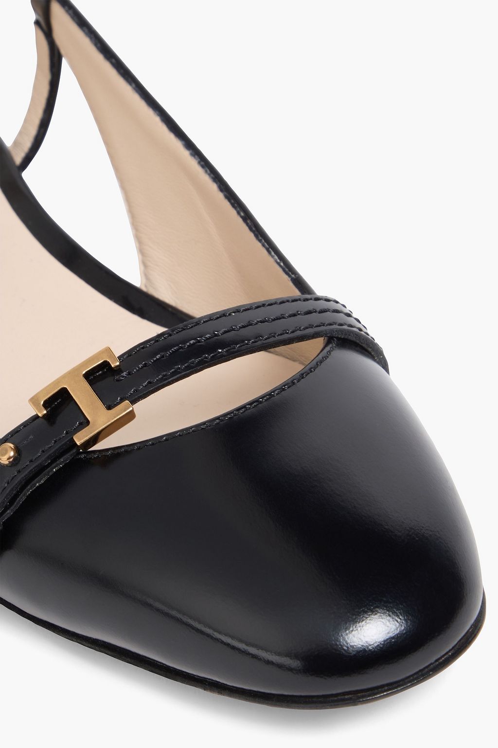 TOD'S Flache Schuhe aus Leder mit Verzierung