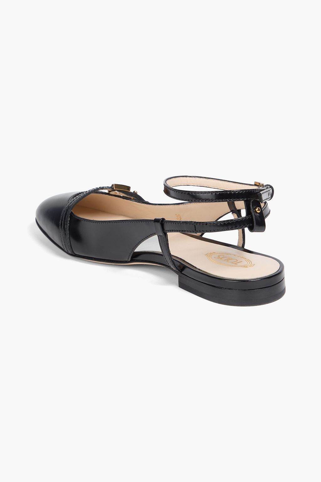 TOD'S Flache Schuhe aus Leder mit Verzierung