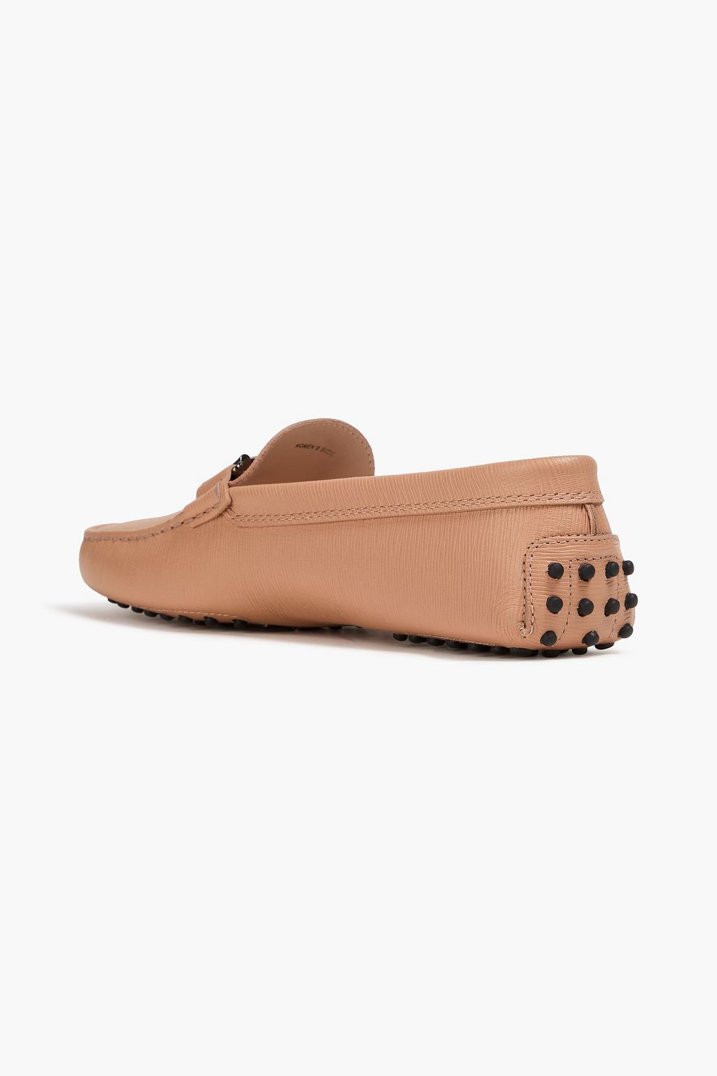 TOD'S Double T テクスチャードレザー ローファー