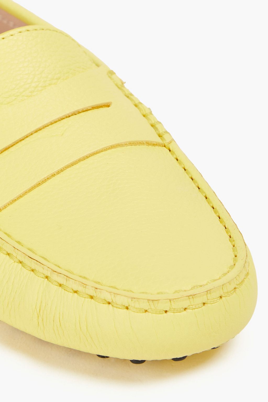 TOD'S Pebbled-leather loafers