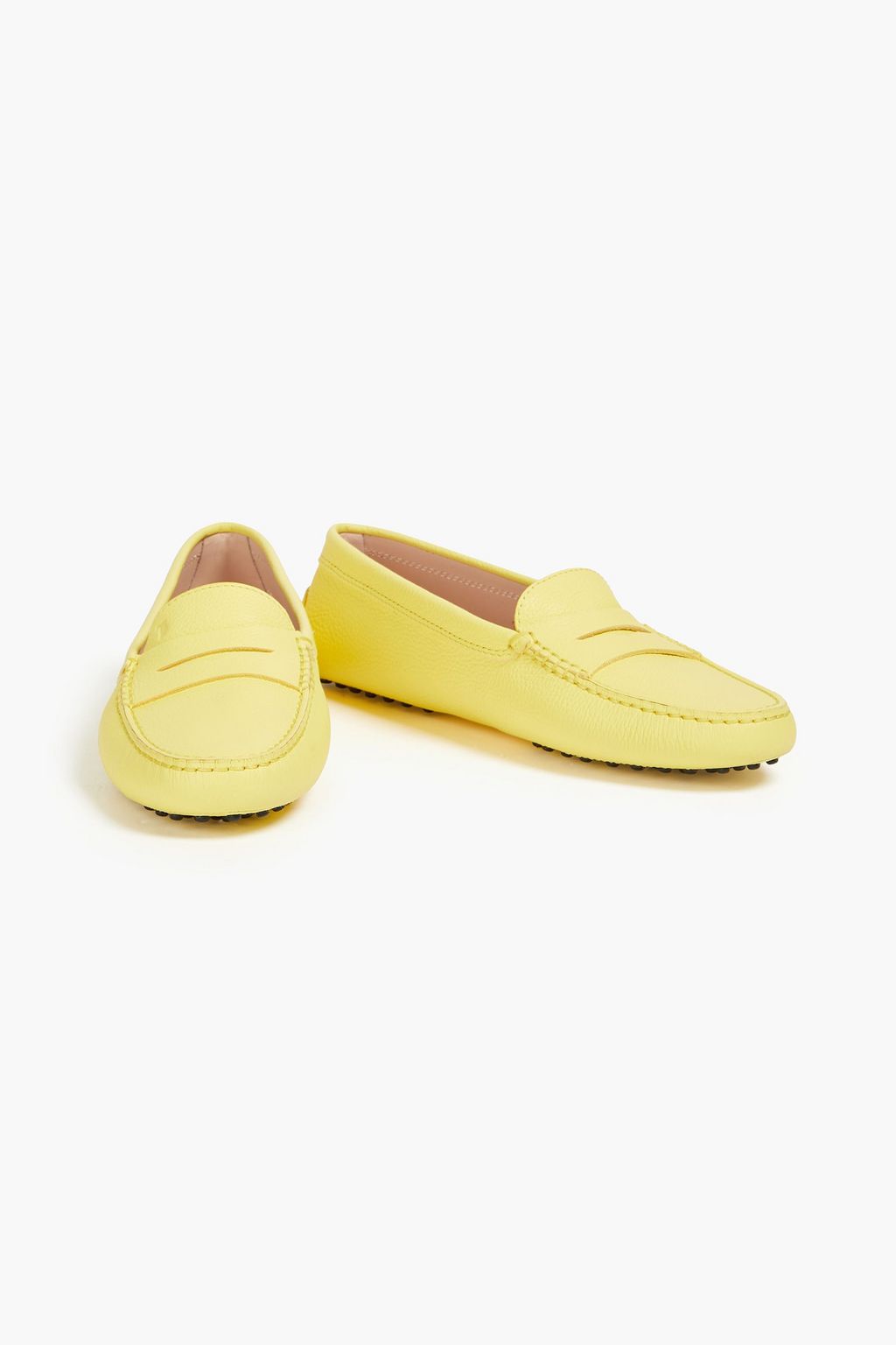 TOD'S Pebbled-leather loafers