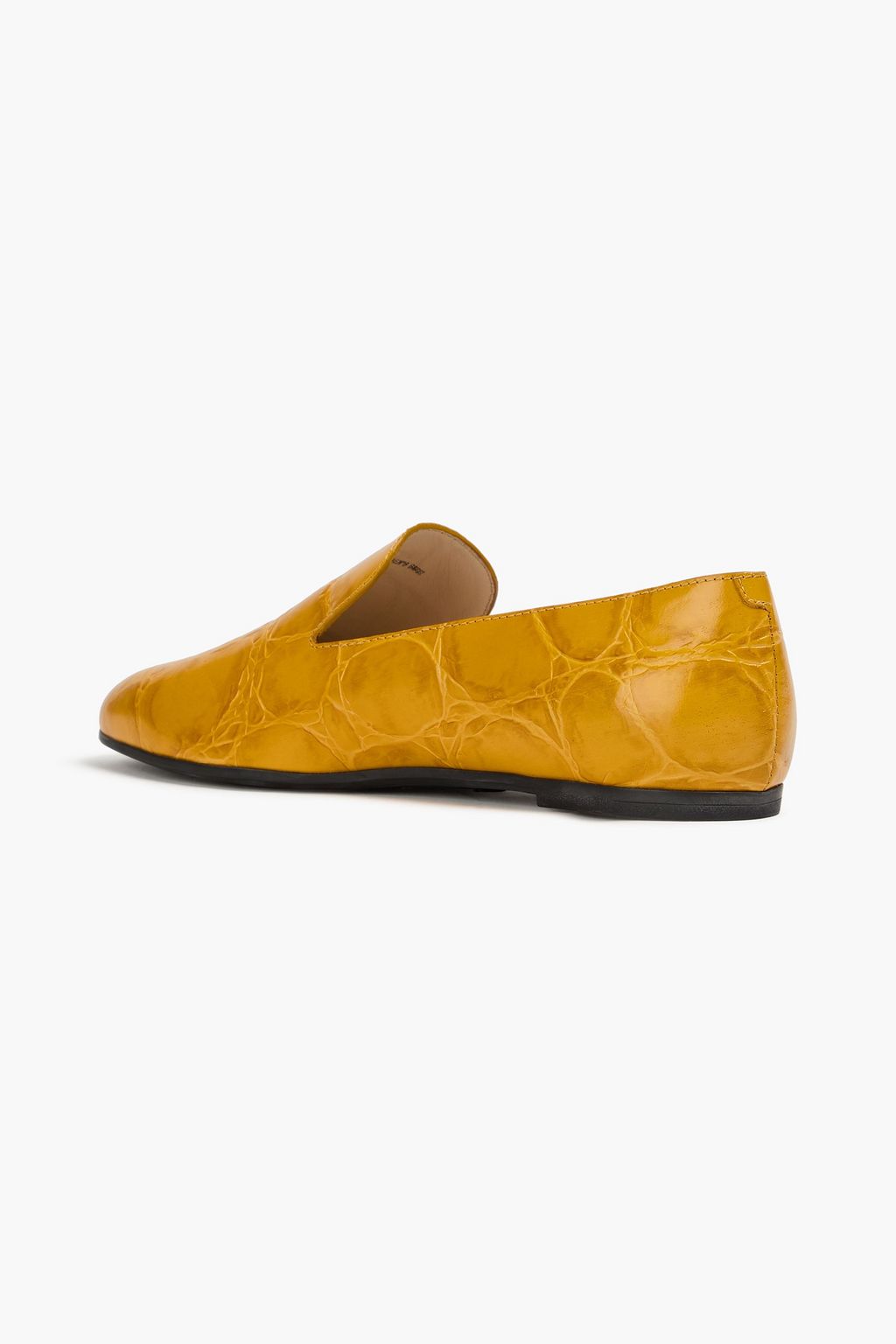 TOD'S クロコ風レザー ローファー